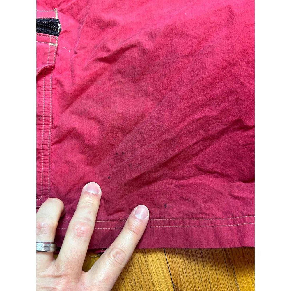 Speedo Swim Trunks Mens XL Red Cargo Pocket Tribal Waist Board Shorts VTG READ - Picture 8 of 8